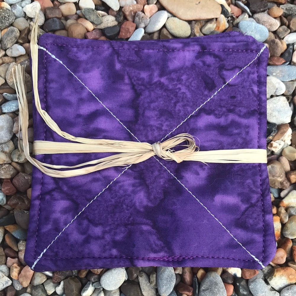 Purple Coasters Set of 4